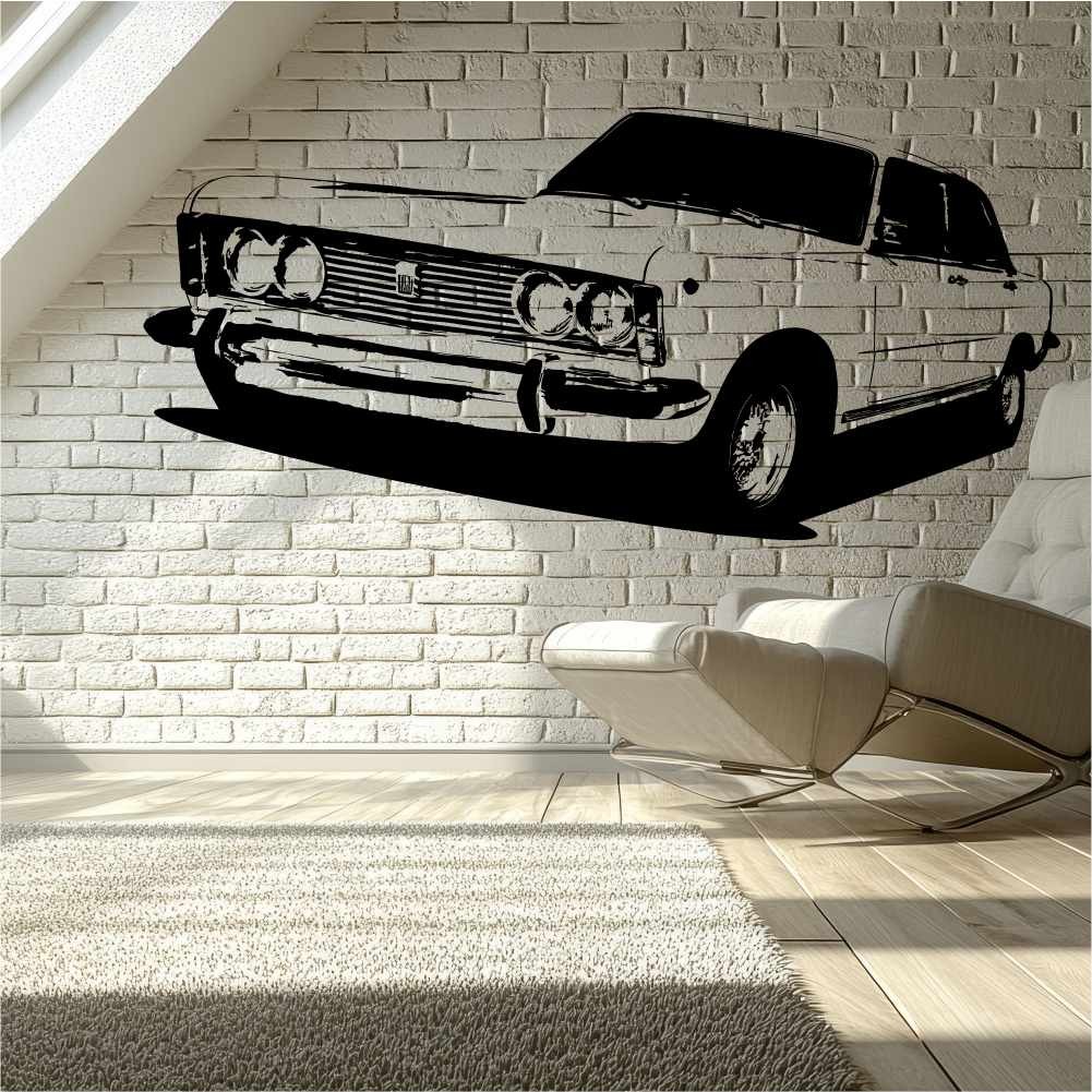 Naklejki ścienne z samochodami PRL – Fiat 126p, Polonez, Syrena, Star 200