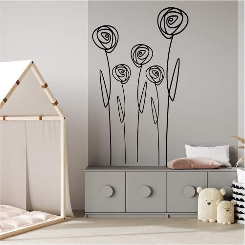 Naklejki ścienne kwiaty – w jakich pomieszczeniach używać i gdzie wyglądają najlepiej?